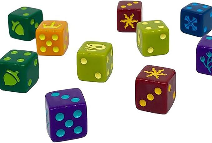 Magpie Games Root The Roleplaying Game: Faction Dice Set – 14 Engraved Dice for Woodland Factions