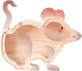 Wooden Rat Piggy Banks for Kids, Adorable Rat Piggy Bank with Acrylic Panels, Unbreakable Toddler Money Box for Boys Girls Adults, Cute Saving Coin Jar for Birthday Décor