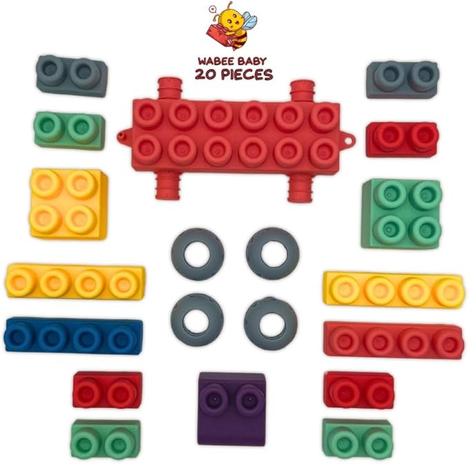 Large Soft Baby Toy Blocks for 6m and Toddlers, Giant 20-Pieces for Building Stacking Playing with Booklet, Gift, for 1 Year Old, 6-12 Months, 1-3 Years