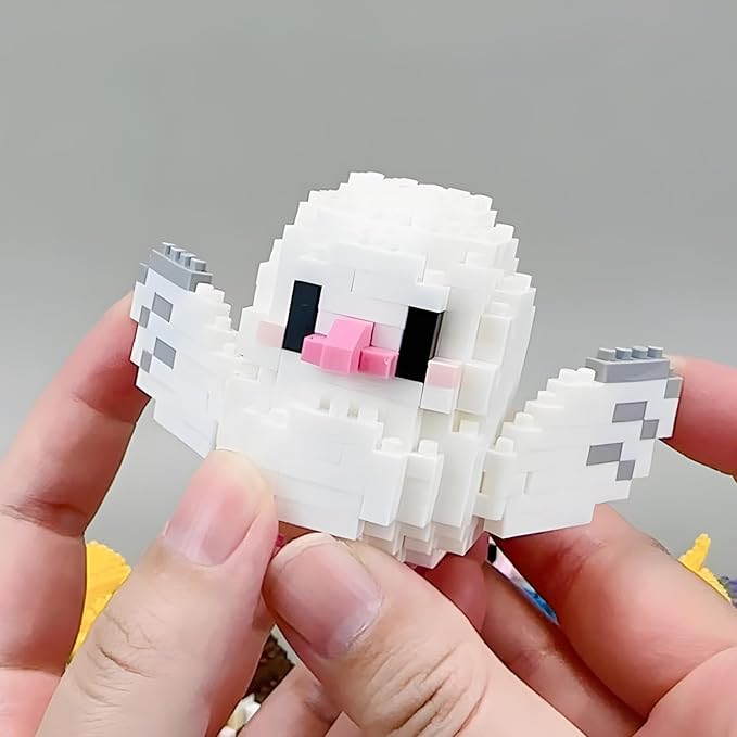 Parrots Micro Mini Building Block Sets Birthday Gift for Kids, Animals Buildling Model Kits, Mini Bricks Birds Series Toys for Kids（12 Boxes）