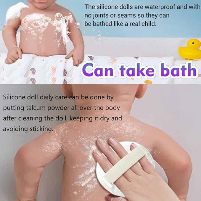 Full Body Silicone Baby Dolls -16 Inch Realistic Handmade Newborn Boy Dolls Anatomically Correct Real Baby Doll Weights