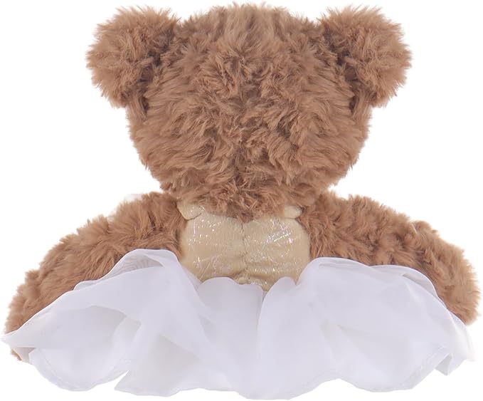 Apricot Lamb Ballet Bear Stuffed Animals for Kids, Soft Cute Plush Toys for Baby Girl and Boy, Fluffy Ballet Bear 6.7 Inches