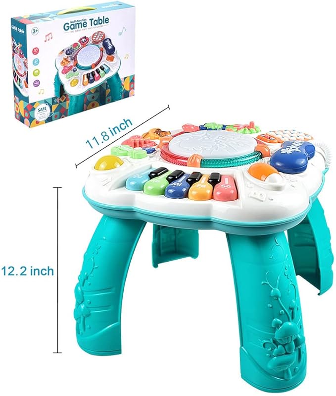Baby Toy- Engaging Baby Activity Center for 6 12 18 Months Old- Safe, Sturdy, and Fun (11.8 x 11.8 x 12.2 inches)