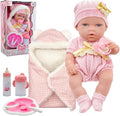 Baby Doll with Accessories Soft Blanket 12 Inch Baby Dolls for Toddlers 1-3-5 Years Old Girl Gifts Playset Toy