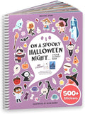Halloween Sticker Book for Kids 3-5 Spooky, Children's Crafts (500+ Cute Halloween Stickers for Kids & 12 Scenes) Holiday Activity Books, Fall Coloring Book Children Ages 4-8