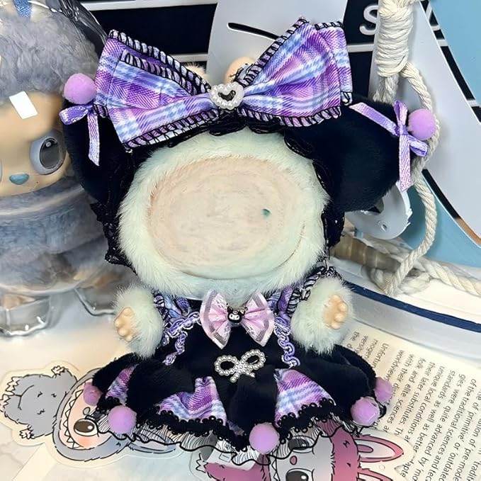 Clothes Set - Cute Outfit, Stylish Dress-Up for Dolls (No Doll Included) (Headgear+Suspender Skirt)