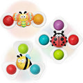 SpringFlower Suction Cup Spinner Toys, Baby Bath Toys 6-12 Months, Bath & Travel Toy for Toddlers, Birthday Baby Sensory Toy for 1 2 3 Year Old Toddler