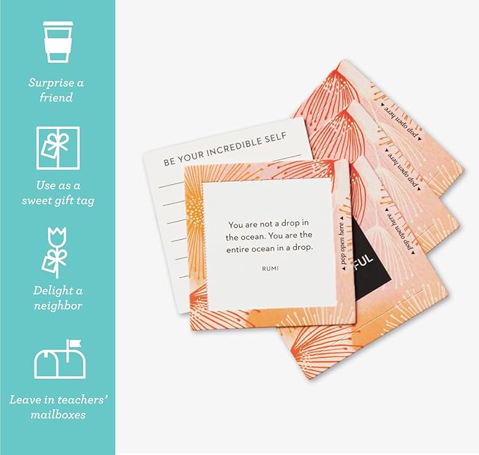 Compendium ThoughtFulls Pop-Open Cards — You’re Wonderful — 30 Pop-Open Cards, Each with a Different Inspiring Message Inside
