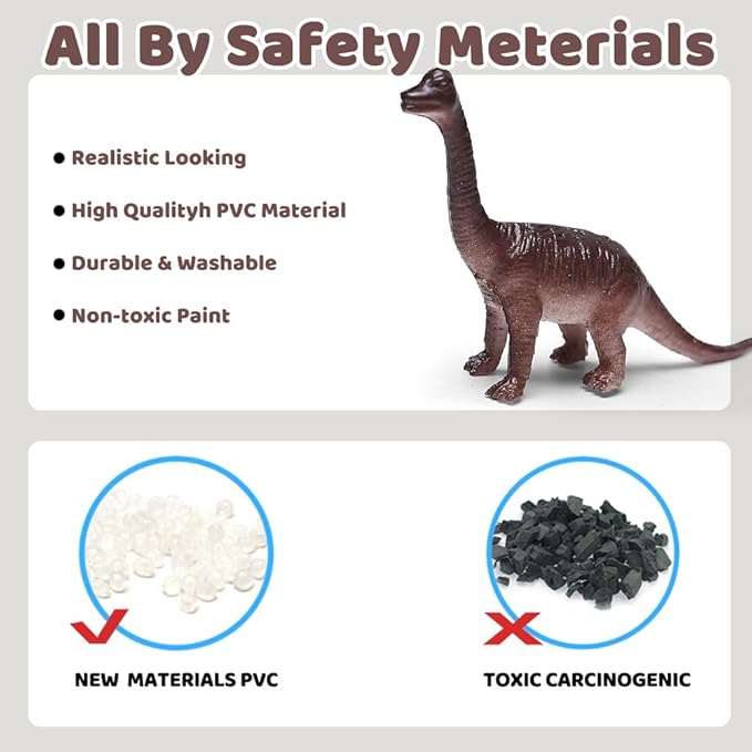 168 Pcs Mini Dinosaur Figure Toys - Realistic Plastic Dinosaur Set for Kids Children Toddler Learning Educational, Goody Bag, Party Supplies, Pinata Stuffers Easter Eggs Easter Basket Filler