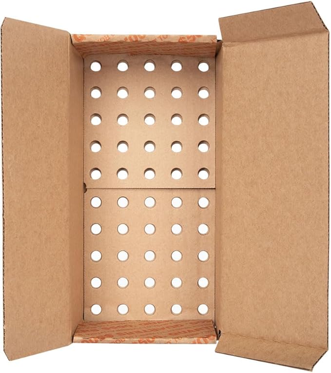Quarter Coin Holder Box - Pack and Ship Coin Storage Box - Package of 50 - Orange and Brown - Holds 50 Rolls of Wrapped Coin - $500 Capacity