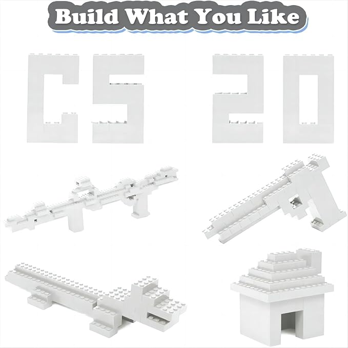 Classic Building Bricks 2x4, Compatible with Lego Parts and Pieces 3001, 110 Piece Bulk Building Block, Creative Building Block for Age 6+ Boys Girls and Bulk Enthusiast (White)