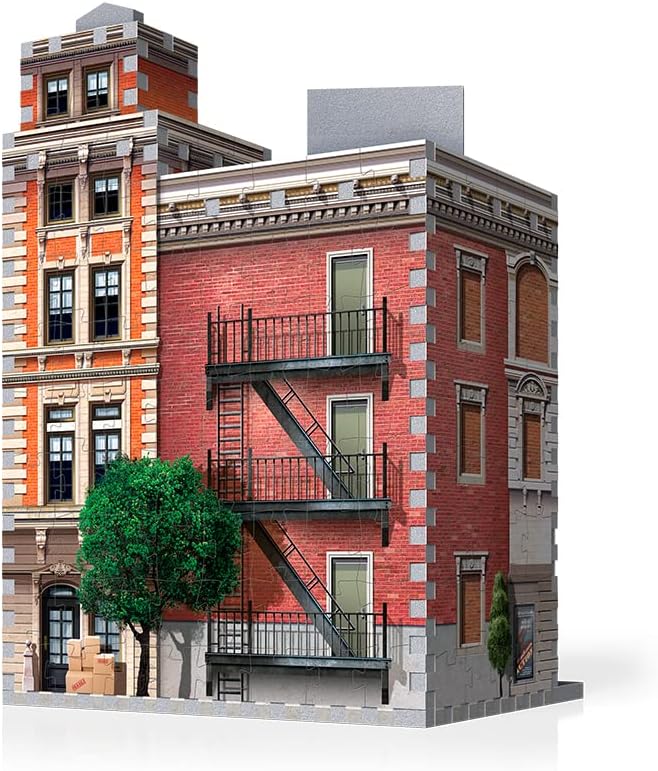 Wrebbit3D Cinema 3D Puzzle | Urbania Collection | 300 Jigsaw Puzzle Pieces | Charming and Unique Streetscape of a Small Town