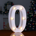 Foaky Decorative Led Marquee Light Up Number, Marquee Light Up Number Sign for Night Light Wedding Birthday Party Christmas Home Bar Decoration Number(0)