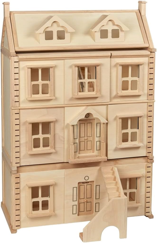 Plan Toys Victorian Dollhouse Accessosry - Basement Floor (7338)| Sustainably Made from Rubberwood and Non-Toxic Paints and Dyes