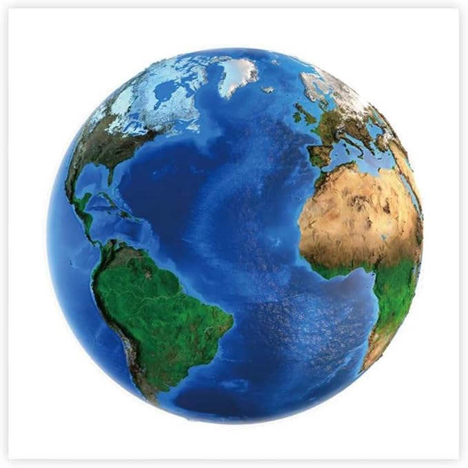 AOFOTO Blue Earth Space View Photography Background Cover - Earth Day Banner - Kids Astronaut Party Baby Shower Photo Booth Prop - 7.5x7.5ft