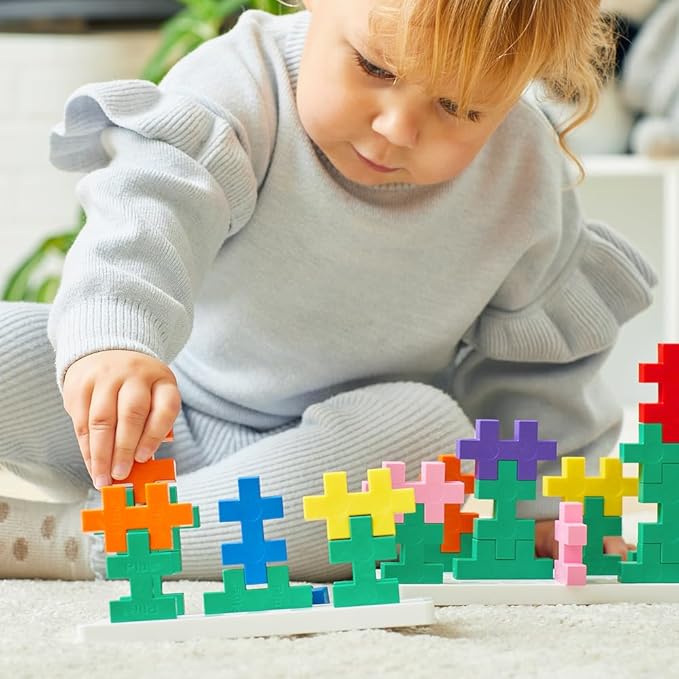 Plus-Plus - Learn to Build Big, Activity Set, 130 Pieces - Construction Building Stem Toy, Large Puzzle Blocks for Toddlers and Preschool