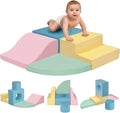 MIND&ACTION Climbing Toys for 1 Year Old, 5-Piece Baby Foam Climbing Blocks for Toddler 1-3, Soft Play Set Kid's Indoor Climbers & Play Structures