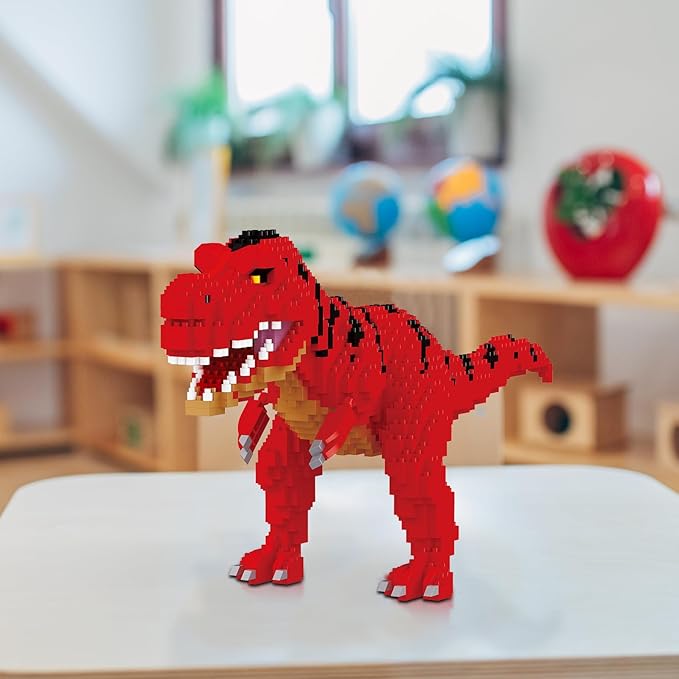 Dinosaur Torvosaurus Building Blocks Model Decor Micro Mini Blocks Toy Birthday for Age 6+ Children Adults Teens 1548 Pieces