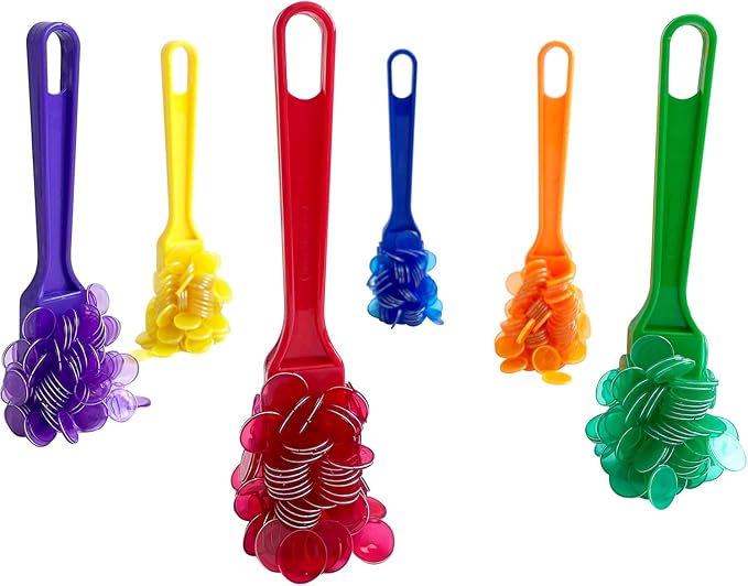 Yuanhe Magnetic Bingo Wand Chips - 6 Colors for Science Learning Counting Family Game Night Activities