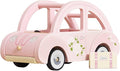 Le Toy Van - Wooden Daisylane Sophie's Car Accessories Play Set for Dolls Houses - Wooden Car Toy with Luggage Accessory - Dollhouse Accessories - Suitable for Ages 2+,Bright Pink, Medium