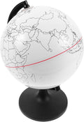 Operitacx Blank Geographic Globes with Stand, Paintable World Map Globes for Geographical Teacher Classroom Desktop Decor