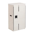 ECR4Kids Play Kitchen Refrigerator, Wooden Playset, White Wash