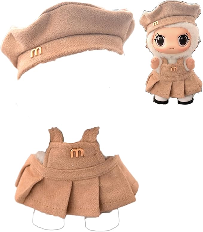 17cm Doll Clothes Set & Outfit Set for 17cm Dolls - Premium Fashion Dresses with Accessories, Luxury Chic Doll Clothing & Style Bundle,Just Clothes (Style-21)