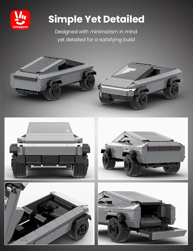 Cyber Themed Off-Road Truck Toy Building Kit, Futuristic Armored Pickup Model, Sci-Fi Brick Set for Collectors & Kids 6+