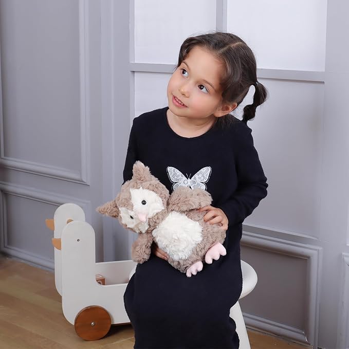 Apricot Lamb Toys Plush Brown Owl Stuffed Animal Soft Cuddly Perfect for Child (Brown Owl,9.5 Inches)
