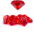 Niceup 26PCS Red Fake Diamonds Big Gem Toys, 1.5in Pool Diving Gems Acrylic Plastic Gemstones for Kids, Party Décor Jewels Treasure Hunt Hiding Sensory Bin Filler Toys Craft Supplies
