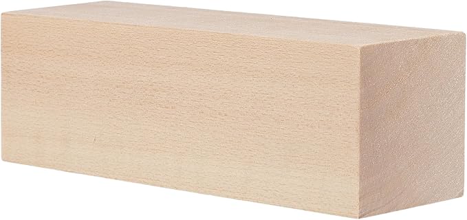 SINJEUN 20 PCS 6 x 2 x 2 Inch Basswood Carving Blocks, Natural Whittling Wood Blocks, Smooth Wooden Craft Blocks Ideal for Beginners and Artists