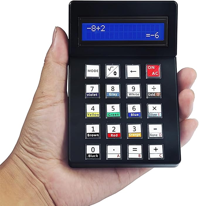 Electronic Calculator Soldering Practice Kit Desk Calculator Soldering Project Kit Electronic DIY Kits with 1602 LCD Display HUAGZIMO