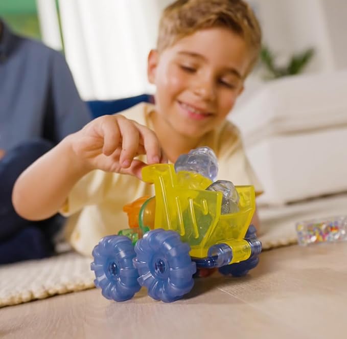 Jelly Blox Construction Dump Truck Set | Includes 30 Pieces | Toddler & Preschool Building Blocks Kids Can Squeeze, Stretch, Squish | Safety Tested & Ouch-Free | Tactile, Sensory Play Toy for Ages 2+