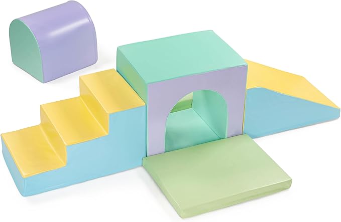 New Bounce Toddler Climbing Toys - Soft Play Set for Kids - Foam Climbing Blocks - Safe Soft Gym Equipment - Great for All Ages