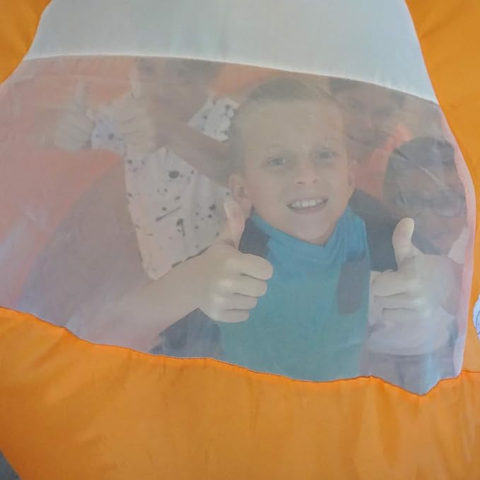 The Original Patented AirFort - Build A Fort in 30 Seconds, Inflatable Fort for Kids, Play Tent for 3-14 Years, A Playhouse Where Imagination Runs Wild, Fan not Included (Creamsicle Orange)