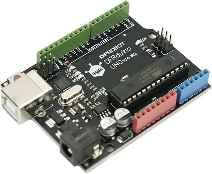 DFRobot Basic Starter Kit for Arduino UNO R3 with 83 Components & 12 Projects - Beginner Electronics Kit with Step-by-Step Tutorials, Pre-Sorted Parts - Learn Coding & STEM