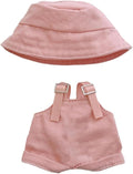 17cm Clothes Set(NO Doll), Hat & Overalls Set for 17cm Accessories Suit,Cute Stylish Clothing Suit for Doll Dress up (Pink)