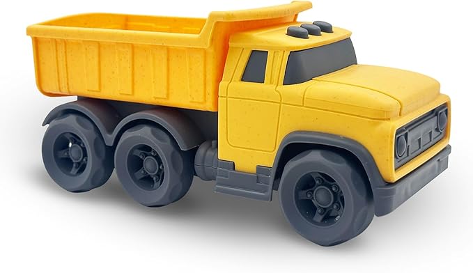 Toddler Car Toys for 1-3 Year Old, Yellow Dump Truck, BPA Free, Phthalates Free, PVC, Recycled Plastic, Construction Truck, Kids Outdoor Toys, Christmas Birthday Gifts for Boys Girls