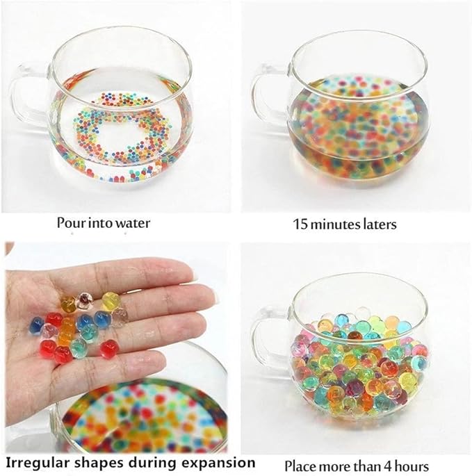 Gel Blaster Balls - 120000Pcs 3Pack 7-8mm Ammo Compatible With Water Blasters Splatter Gall Orbez, for Ages 14+