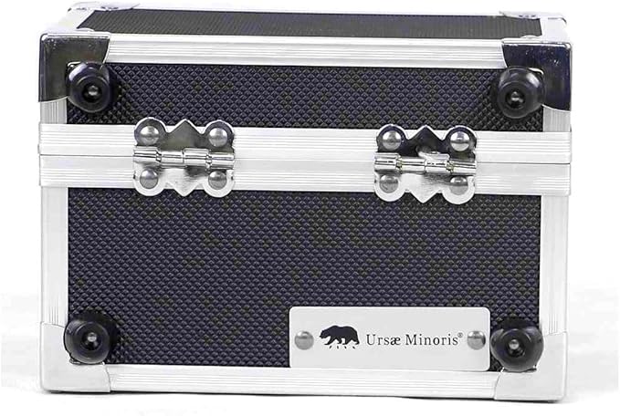 Ursae Minoris Elite Black Aluminum Box for 12 Certified or Certified-Style Coin Holders NGC, PCGS, ANACS, Elite, Lighthouse, BCW