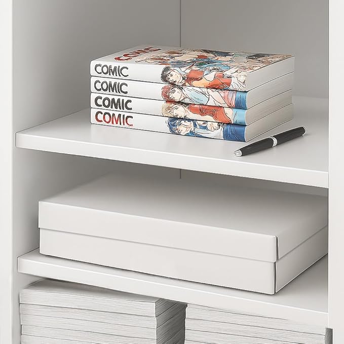 CROSSDESIGN Graded Card Storage Box Sport Trading Card Corrugated Cardboard Holder Container Holds 5000 Count(White Corrugated Paper)