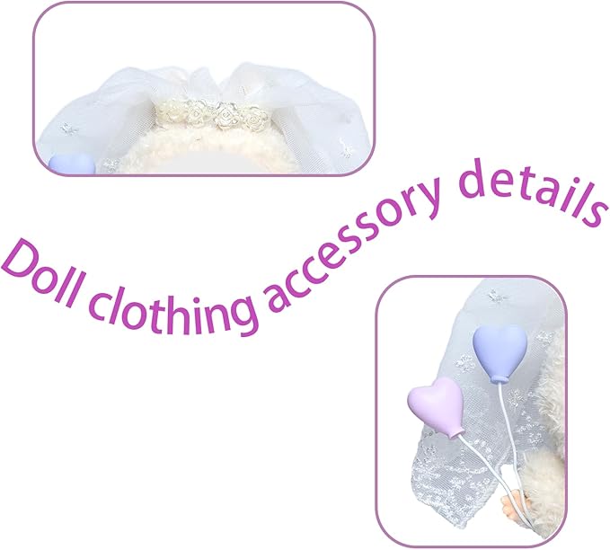 17cm Doll Clothes Set Fashion Doll Clohtes with Accessories of Doll Clothing Suitable for Various Outfits of Dolls (Style L)
