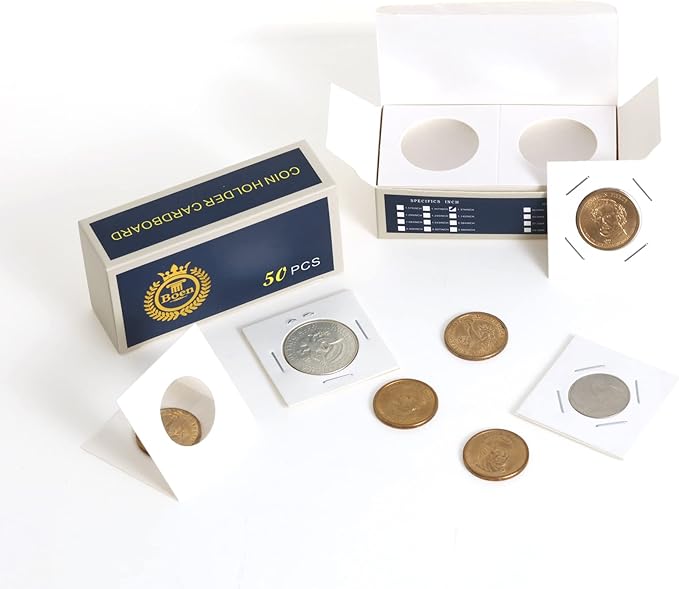 Boen 600Pcs Coin Holder 12 Assorted Sizes are Professional Coin Holders for Colletors (Coin Flips 12 Assorted Sizes 600 pcs)