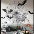 Creepy Spider Web Window Stickers - Halloween Essential Window Decorations Quick Paste Indoor and Outdoor Home Living Room Windows, Front Door Glass, Office Partitions, Store Windows 1Sheet