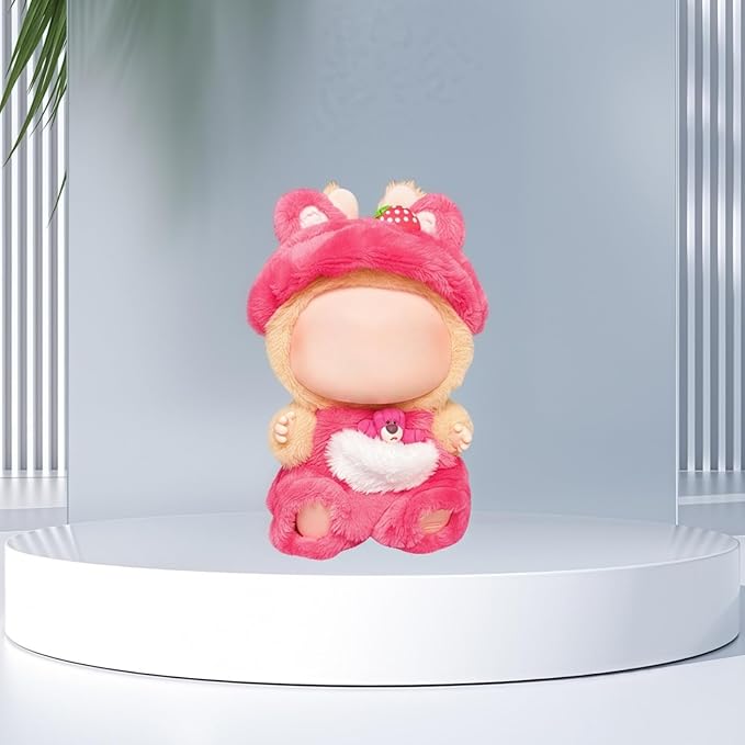 17cm Doll Clothes Set, Overalls Set for 6.7inch Doll Suit, Faking Animal Style Outfit Jumpsuit, Cute Fashion Dress Up Clothes Accessories for 1st/2nd/3rd Gen Dolls (Bear