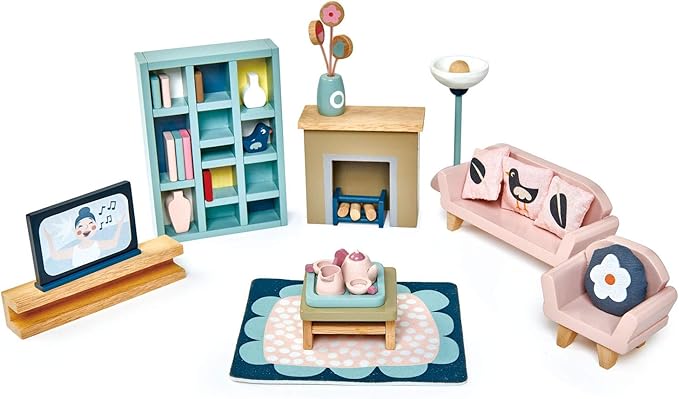 Tender Leaf Toys - Dovetail Dollhouse Accessories - Detailed Wooden Furniture Sets and Room Decor - Encourage Creative and Imaginative Fun Play for Children - Age 3+
