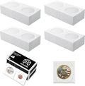 MUDOR Upgraded Premium Coin Flips for Large Dollar, 200 Pack Cardboard Coin Holder, Mylar Coin Flips 2x2, Paper Coin Holders