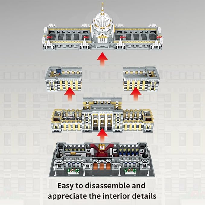 MISINI 33205 Luxurious Shanghai Bank Building Blocks Set, 10423 Pieces MOC Modular Building Bricks House Model, Creative Landmark Buildings Gift for Adult