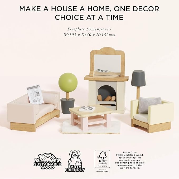 Le Toy Van Daisylane Sitting Room Dollhouse Furniture (ME058)
