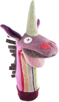 Cate and Levi - Hand Puppet - Premium Reclaimed Wool - Handmade in Canada - Machine Washable (Unicorn)